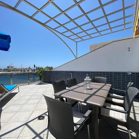 Billy'S Beachfront Apartment With Pool Access Puerto De Mogan Luaran gambar